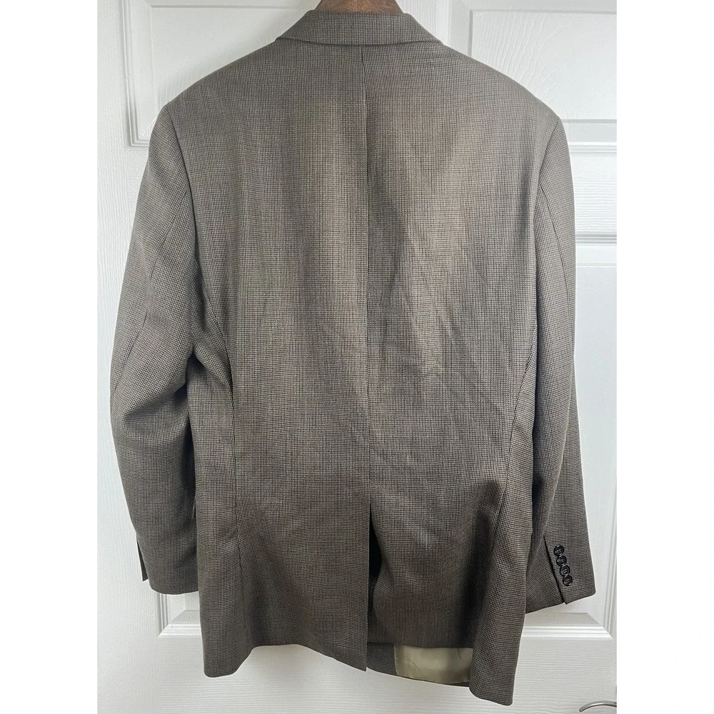 Lauren Ralph Lauren Blazer Mens 44L Brown Wool Sport Coat Jacket Tweed Classic‎